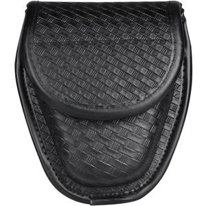 Covered Handcuff Case, Molded Hiddend Snap Double Cuff Case