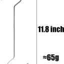 3PCS Stainless Steel S Hooks, 11.8 inches, Silver, No Punch Hooks for Hanging Kitchen Utensils, Plants, Wind Chimes