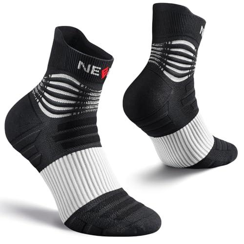 NEENCA Professional Compression Socks, Medical Athletic Ankle Socks for Injury Recovery & Pain Relief, Sports Protection, Circulation —1 Pair, 20-30 mmhg Large