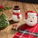 Mud Pie Mini Christmas Cookie Jar, Snowman, 5" x 3 1/4"