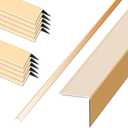10 Pack Gold Aluminum Corner Trim, 0.8 x 0.8 x 48 Inch Decorative Metal Edge Protector for Wall, Tile, Cabinet & Furniture Corners, 90° Angle Corner Molding