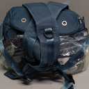 Vacuum Travel Backpack with Pump for Women, Personal Item Carry on Backpacks Flight Approved 18x14x8 inches for Men,Laptop Waterproof Work Compression bags Casual Daypack. (Blue)