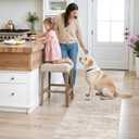 2x6 Washable Runner Rug for Kitchen: Easy-Clean Stain Resistant Carpet for Entryway Hallway Non Slip Rugs for Bedroom Indoor Abstract Floor Mat - Gifts for Newlyweds Household Home Decor 2x6 Beige