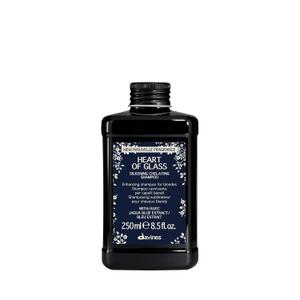 Davines Heart of Glass Silkening Shampoo, Enhancing Blue Shampoo for Blonde & Silver Hair - Gentle Cleanser with Jagua Blue Extract Balances Tones, Illuminates & Nourishes Weightlessly