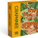 Jigsaw Puzzles for Adults 1000 Pieces, Summer Tiger Puzzle, Colorful as Home Wall Decor for Family Challenging Games