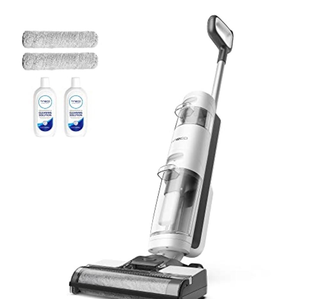 Tineco iFLOOR 3 Breeze Complete Wet Dry Vacuum Cordless Floor Cleaner and Mop One-Step Cleaning for Hard Floors