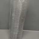 Stack Man [100 Pack - 12 oz.] Clear Disposable Plastic Cups PET Crystal Clear Disposable 12oz Plastic Cups