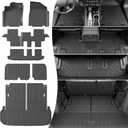 powoq 7 Seats Floor Mats Compatible with 2013-2020 Nissan Pathfinder Cargo Mat 13 Infiniti JX35 Floor Liner 14-20 Infiniti QX60 TPE Cargo Liner Replacement for 2013-2020 Pathfinder Accessories
