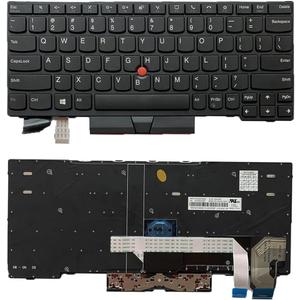 Laptop Replacement US Layout Keyboard for Lenovo Thinkpad X13 Yoga X13 Gen 1 (20WK,20WL) Black