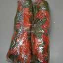 2 x HyeFlora Bougainvillea Artificial Hanging Flowers Plants for Outdoors Decoration, 2pcs Faux Bougainvillea Vines Orange Fake Flowers Realistic UV Resistant Silk Flowers for Outside Planter Yard Porch