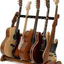 Bamboo Guitar Rack for Multiple Guitars, Adjustable Multi Guitar Stand Wood