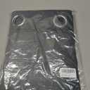 Ombre Sheer Curtains for Living Room Bedroom, Grommet Top Gradient Semi Sheer Light Filtering Home Decor Window Drapes, Set of 2 Panels, Black, 52x84 Inch