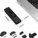 AreTop 32GB USB C Thumb Drive Dual USB 2.0 Flash Drive 32GB USB Drive Swivel Design 2-in-1 Portable Type-C Memory Stick for Android Smartphone, Computers, MacBook, Tablets, PC, 10 Pack