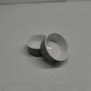 Bone Dry Ceramic Bone & Paw Pet Bowls, Dishwasher Safe, Small Set, 4.25x2, Gray, 2 Count