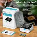 Blood Pressure Monitor for Home Use with Upper Arm Wide Range Cuff (8.7''-15.7'' Adjustable) & LED Display, Automatic Digital BP Machine Storage Bag, 240 Memories for 2 Users