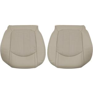 GXARTS Driver and Passenger Side Bottom Replacement Leather Seat Cover Tan #313 or 392 Fit for Buick Enclave 2008 2009 2010 2011 2012 Fit for GMC Acadia 2008-2012