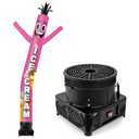 GOODENY 10FT Tall Inflatable Tube Man Ice Cream Wacky Wavy Dancing Guy with 3/4 HP Weather-Resistant Blower (12''Diameter) for Outdoor Decoration Advertising Business Promotion