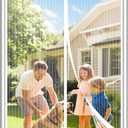Magnetic Screen DoorScreen Door MeshKeep Bugs Out, Heavy-Duty Mesh Curtain,Pet and Kid Friendly, Works with Front Doors, Sliding Doors38x82 Inch White