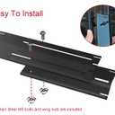 Outspark Universal Heat Plate Shield, Heat Tent, Flavorizer Bar, Burner Cover, Flame Tamer Replacement Parts for Gas Grill,Adjustable Extends from 11.75" up to 21",4 Pack,Porcelain Steel