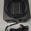 Gaiatop Mini Space Heater, Lightweight PTC Ceramic Fast Heating 500W Energy Efficient for Indoor Use, Overheating & 45 Tip-Over Protection, Portable Desk Electric Heaters for Office Home Black