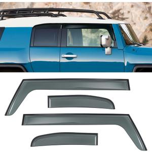 Rain Guards Window Visors for Toyota FJ Cruiser 2007-2014 Side Window Wind Deflectors