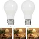 FLSNT A21 3-Way LED Light Bulb, 12W Max (4W/7W/12W), 40/60/100W Equivalent, 1500 Lumens, 3000K Warm White, CRI90, E26 Base, Non-Dimmer Required, Nickel-Plated Aluminum Base