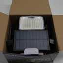 Solar Security Light Outdoor Super Bright LED w/Remote Control, Radar Motion Sensor Flood Light, 3 Heads 270 Wide Angle, IP65 Waterproof, 3 Modes (2 Packs)