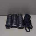 4 Pack 1/2 X 15 Dock Lines|Marine-Grade Double-Braided Nylon Dock Line with 12 Eyelet.Hi-Performance Boat Rope Mooring Rope Dock Line Navy Blue