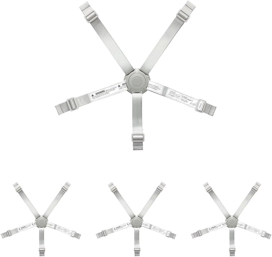 Boon Highchair Straps  Replacement Straps for Grub, Flair & Most 5-Point Highchairs (1 Count (Pack of 1))