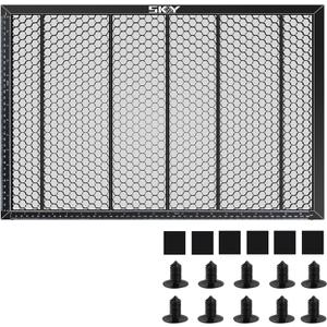 SKouphy Honeycomb Panel for XTool S1 Cutter and Laser Engraver Steel Honeycomb Cutting Bed with Fixing Pins