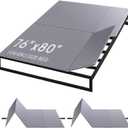 BlissBoard King Size Bunkie Board 76"x80", Sagging Mattress Support, 10mm Light and Thin, Quiet & Moisture-Resistant Bed Boards for Under Mattress, Fits Platform & Slatted Frames