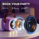 YLL Karaoke Machine for Kids, Portable Mini Speaker with 2 Wireless Microphones, TOP Kids Gifts for Girls Ages 3, 4, 5, 6, 7, 8, 9, 10+ Years Old, 4-12th Birthday Singing Present Toy Party (Purple)