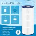 C3030 Pool Filter Cartridge Replace C580E Hay-ward CX580XRE Uni-cel C-7483 Hay-ward SwimClear C3020 C3025, Compatible with Pleat-tco PA81-PAK4, Fil-bur FC-1225, FC-6425, 4 X 81 sq. ft. Cartridge 4pc
