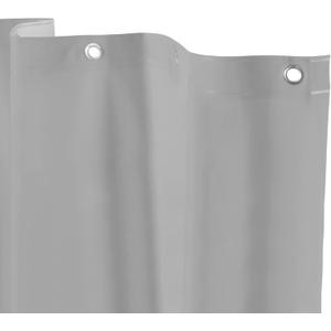 Kenney MB61159 Microban Protected Medium Weight 4.8 Gauge Waterproof PEVA Shower Curtain Liner with Rust-Resistant Metal Grommets and Weighted Magnetic Hem for Bathroom, 70" W x 72" H, Gray, 1-Pack (Grey)
