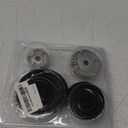 EEEKit 8 PCS Gas Stove Burner Caps Set, Burner Cap Replacement Part 1 Large, 1 Small, 2 Middle, Cooker Hat Set for Gas Stove (Grey)