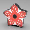 Allenjoy Strange Red Cartoon Flower Night Light Desk Lamp - Wall Mountable LED Lightbox Sign, Home Office Room Decor, Gifts for Teens Boys Girls Kids Fans