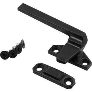 Prime-Line H 38208 Left-Handed, Matte Black, Casement Locking Handle with Offset Base (Single Pack)