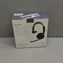 Wireless Headset with Mic for Work, Bluetooth 5.3 Headsets with Microphone and Detachable Earpads, 50H Playtime with Charging Base, Noise Cancelling Headphones for Work with Mic Mute