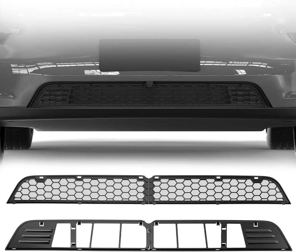 Grille Mesh Insert for Tesla Model Y Juniper 2025 2026, Front Air Vent Guard Cover, Detachable ABS Replacement with Insect & Debris Protection for Model Y Juniper Accessories