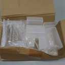 Chuangdi 20 Pcs Acrylic Display Risers, Clear Product Stand, Jewelry Display Riser Shelf Showcase Fixtures for Figure Dessert Cupcake Candy Action Showcase(Large Set)