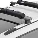 BougeRV Soft Roof Rack Pads, 31.5" Surfboard Car Rack for SUP Kayak Ladder Luggage Carrier, Universal for Different Shapes of Cross Bars, Water-Resistant Crossbar Pads with 2 Endless Ratchet Straps