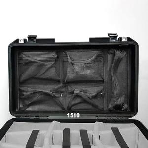 LAFENLIN Lid Organizer for Pelican 1510 Case, 5 Mesh Pockets Storage Organizer, Fits Camera Cases, Diving Dry Boxes, Hard Cases & Toolboxes – Includes Screws & Hook and Loop Strap, Durable, Shockproof lid organizer 1510