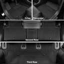 Floor Mats for 2026 Hyundai Palisade 7/8 Seat Hybrid Accessories | All Weather Cargo Mat with Backrest Mat, Waterproof Odorless TPE Material, for 2026 Palisade Hybrid Calligraphy Accessories