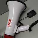 Pyle 40W Megaphone Bullhorn with 1400-Yard Range, Built-in Siren & Adjustable Volume, Ergonomic Pistol Grip, Detachable Handheld Mic, Perfect for Indoor/Outdoor Sports, Events, & Emergency Use