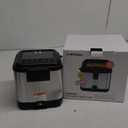 Chefman Fry Guy, The Most Compact & Convenient To Deep Fry Comfort Food, Restaurant-Style Basket With A 1.6-Quart Capacity, Easy-View Window & Adjustable Temp Control, Stainless - 1.5 Liter