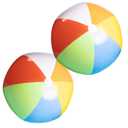 Top Race 2-Pack Giant Beach Balls 42-Inch Inflatable Pool Balls for Swimming and Outdoor Fun - Multicolor Big Shiny Ball for Beach Party and Summer Games