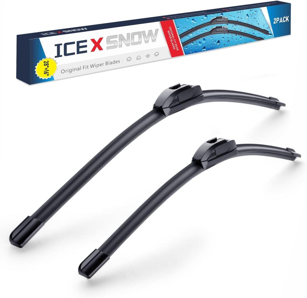 28" +16" Windshield Wiper Blades Replacement for Nissan Altima 2018 2017 2016 2015 2014 2013-2007 Maxima 2023-2009 U/J Hook Original Factory Quality Windshield Wiper Blades-Pack of 2