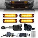 UTV Turn Signal Kit with 110dB Horn, Plug and Play, Pre-Wired UTV ATV Blinker Kit with Lever Column Switch, Street Legal Turn Signals Kit Compatible with Polaris, Can-Am, Teryx, CFMOTO