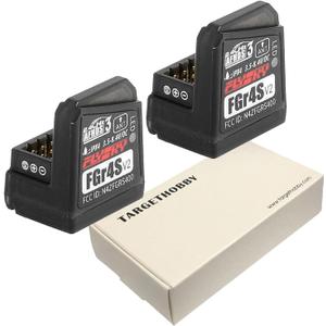 Flysky FGr4s V2 Receiver for Flysky Noble NB4 Rc Transmitter, Noble Pro Transmitter, 4 Channel AFHDS 3 - Pack of 2