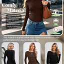 Locoowai 3 Pack Women's Long Sleeve Shirts Crewneck Going Out Basic Tops Tight Slim Fit Side Ruched Crop Tees Y2k Outfits (S)